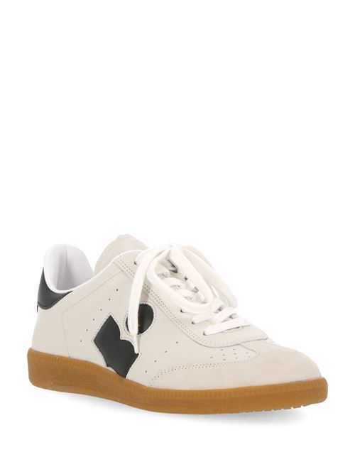 White/black calf leather sneaker Isabel Marant | BK0014FAA4E11SCKBK